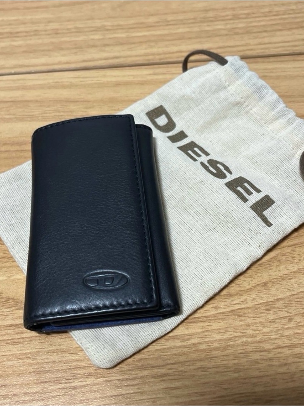 Diesel Leather Suede Blue Black Key Card Case #Coach, Bottega Veneta, Paul Smith